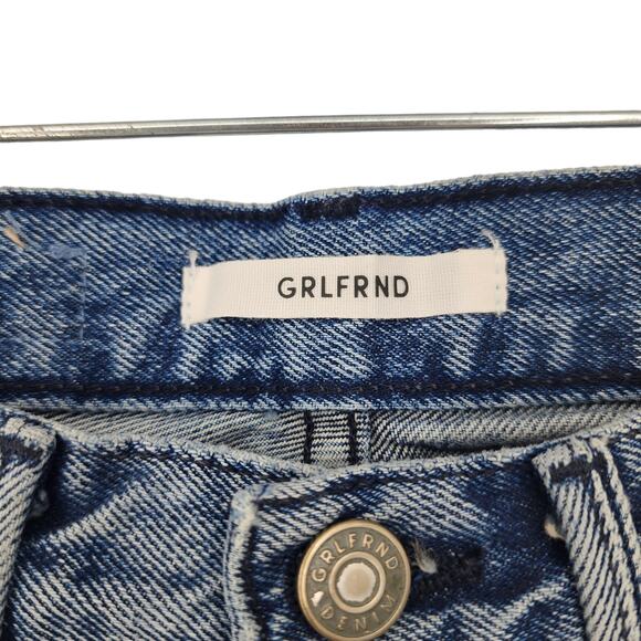 GRLFRND Skinny Button Fly High Rise Karolina Jeans In Care Package Size 23 - Picture 2 of 5